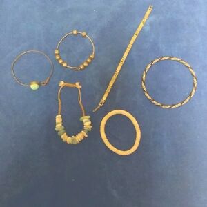 Bundle of Bracelets: Stones, Beaded, Bangel & Metal